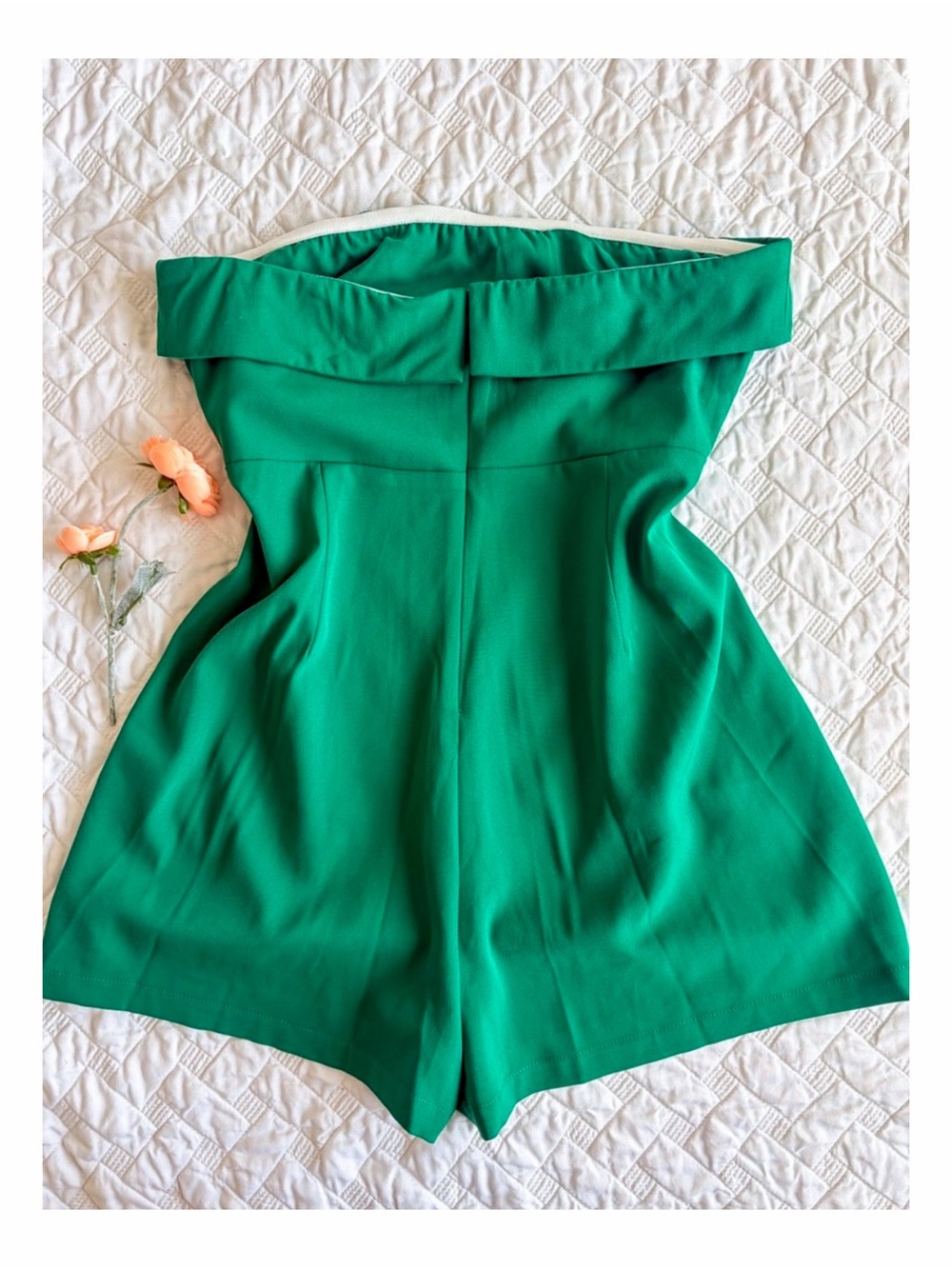 Hello Molly Finest Touch Romper Green Strapless Romper US 8 - Picture 6 of 9
